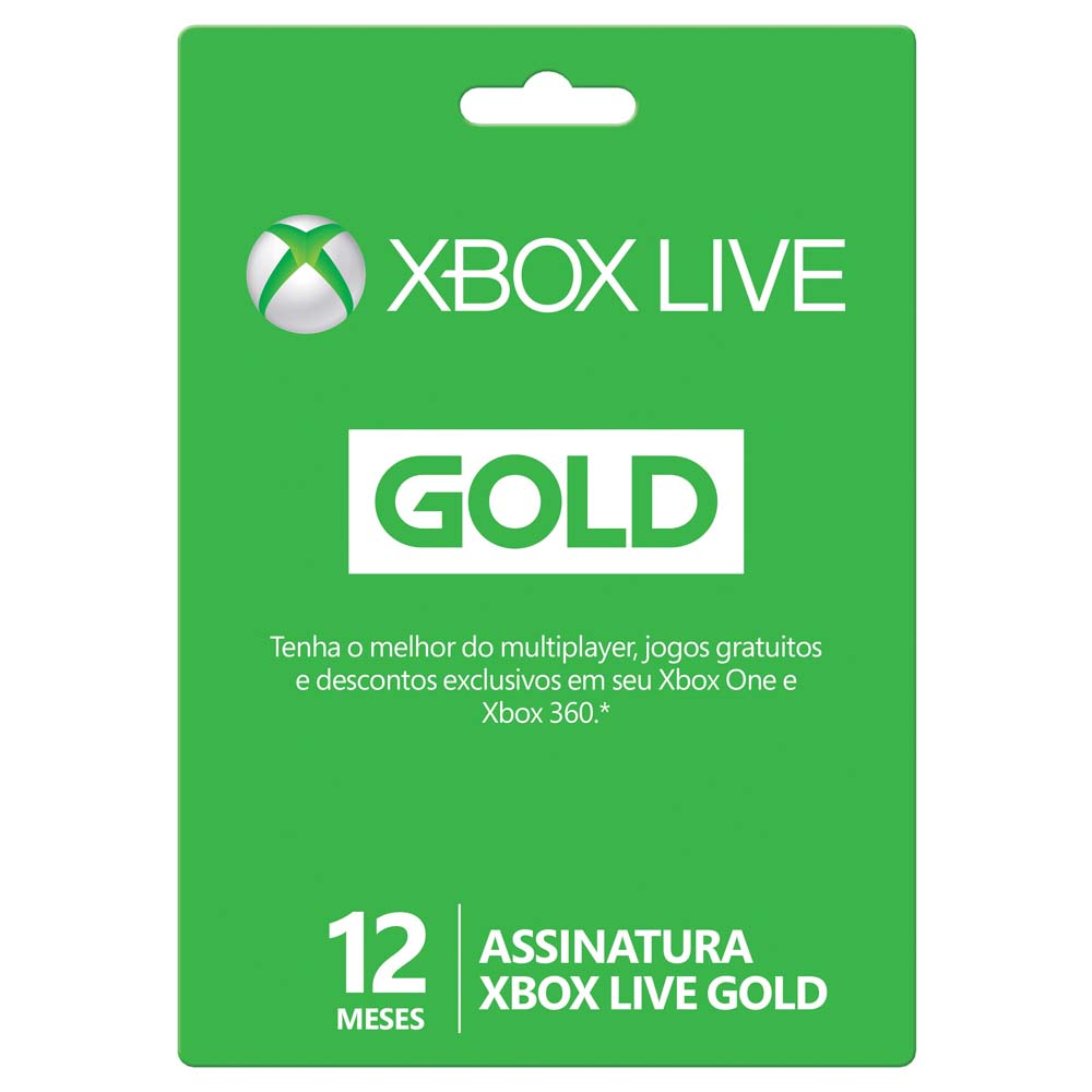 Xbox Live Gold – 12 Meses	 Xbox Live Gold – 12 Meses