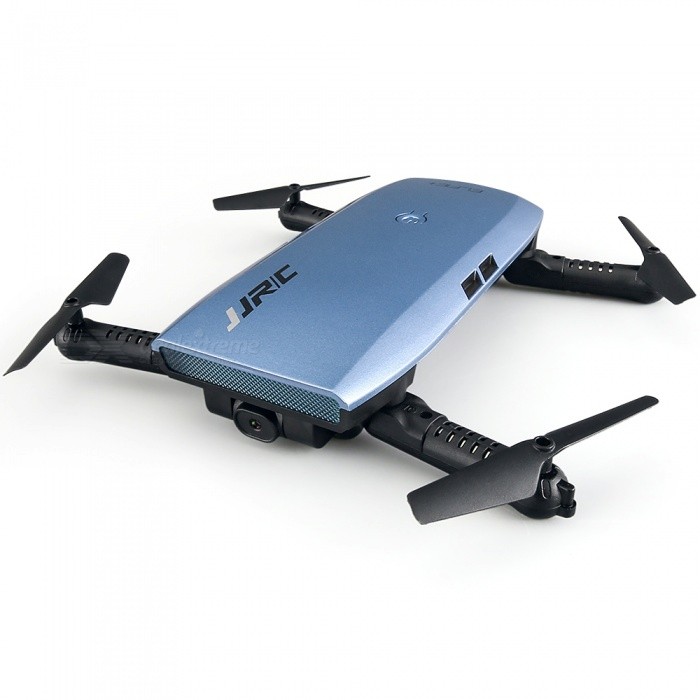 JJRC H47 Elfie + Mini Quadcopter com fone de ouvido Wi-Fi dobrável - Azul